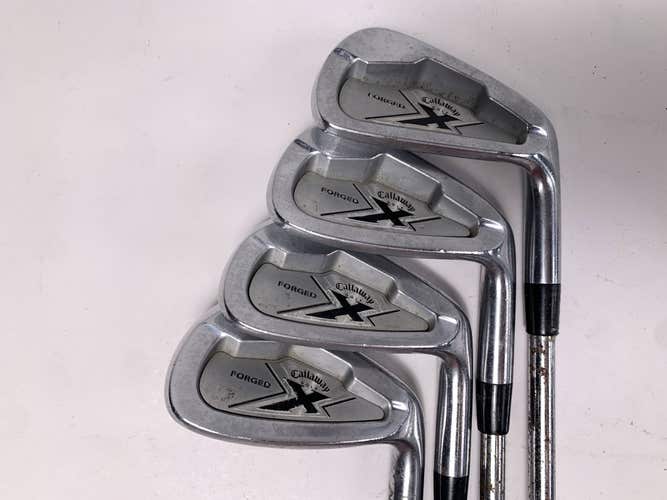 Callaway X Forged 2007 Iron Set 7-PW Project X Rifle Flighted 6.5 Extra Stiff RH