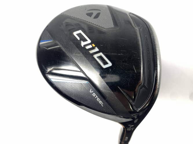 TaylorMade Qi10 7 Fairway Wood 21* ProForce V2 6S Stiff Mens RH Oversize Grip