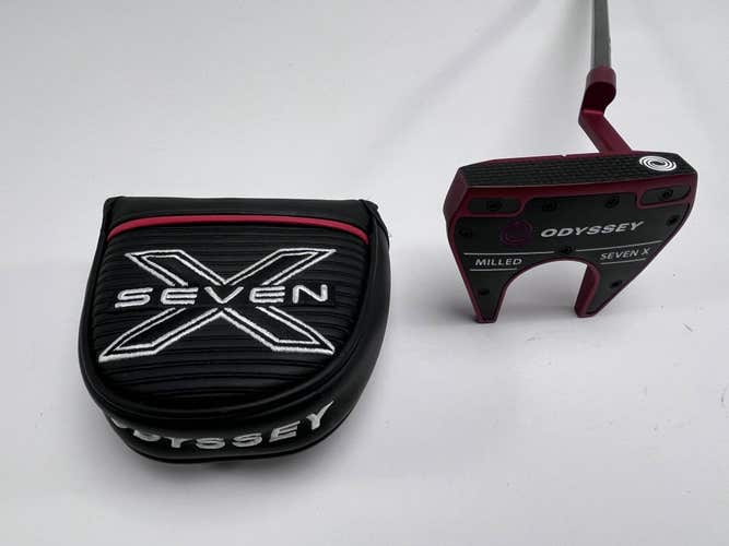 Odyssey Red Milled Seven X Putter 33" Superstroke Pistol 1.0 Mens RH HC