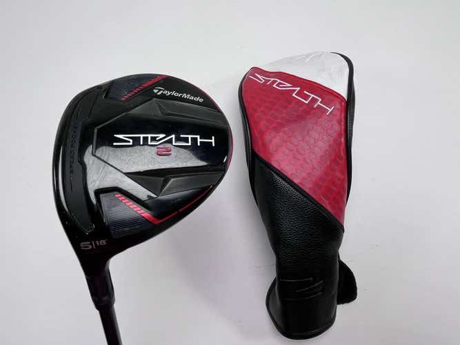 LEFTY TaylorMade Stealth 2 5 Fairway Wood 18* Ventus Red TR 5R Regular LH HC