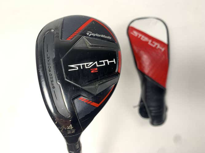 LEFTY TaylorMade Stealth 2 4 Hybrid 22* Ventus Red TR HB 6-R Regular LH HC