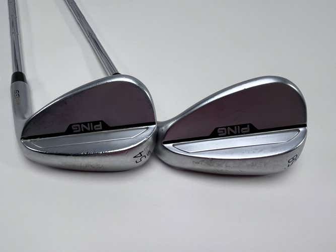 Ping s159 Chrome Wedge Set 54* 12 | 58* 6 Orange Dot 2* Flat DG X100 XStiff RH