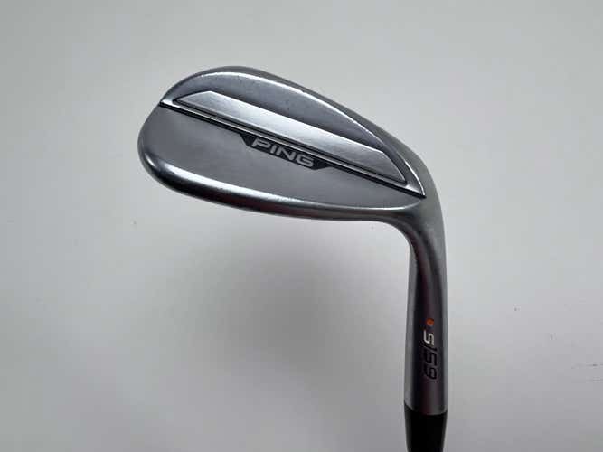 Ping s159 Chrome Lob Wedge LW 60* 8 B-Grind Orange Dot 2* Flat True Temper DG RH