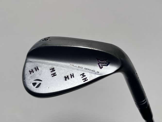 TaylorMade Milled Grind 3 Raw Chrome Wedge 58* 11 Bounce Modus 3 Stiff Steel RH