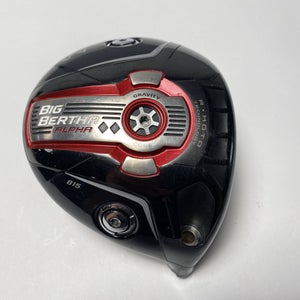 Callaway Big Bertha Alpha 815 DBD Driver *Tour* 8.5* HEAD ONLY RH -Missing Screw