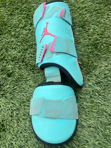 Blue Junior Air Jordan Shin Guards (Used)