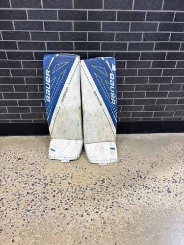 Blue Large Senior (35+) Bauer Supreme 1S OD1N Goalie Leg Pads (Used)