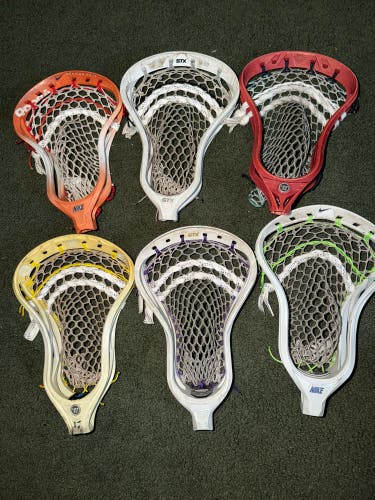 SUPER CHEAP! 6 custom lacrosse heads! End of summer sale! First come first serve!