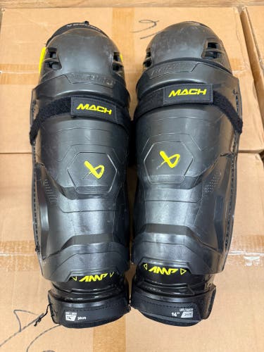 Intermediate Bauer Supreme Mach Shin Pads 14" (Used)