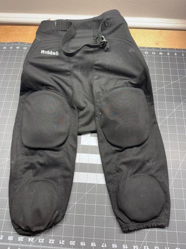Black Unisex XL Youth Riddell Game Pants (Used)