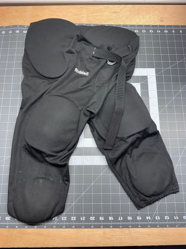 Black Unisex XL Youth Riddell Game Pants (Used)