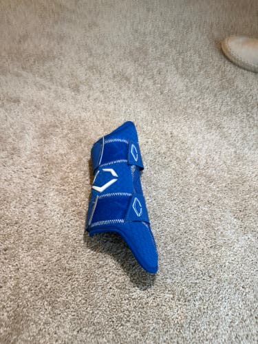 Left Handed Blue Senior EvoShield Leg guard Shin Guards (Used)