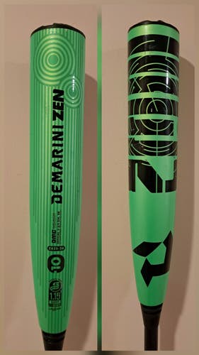 2026 DeMarini Zen Composite USSSA Certified Bat (-10) 20 oz 30" (Used)