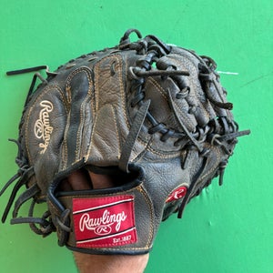 Black Rawlings Renegade Series RH Catcher's Baseball Glove 32.5"