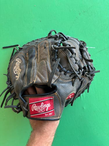 Black Rawlings Renegade Series RH Catcher's Baseball Glove 32.5"
