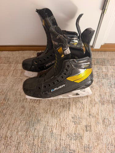 Black/Yellow 2020 Bauer Supreme Ultrasonic Hockey Skates Pro Stock 5.5 (Used)