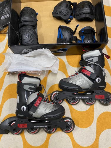 Youth K2 Raider Inline Skates Regular Width Size 1-5 (Used)