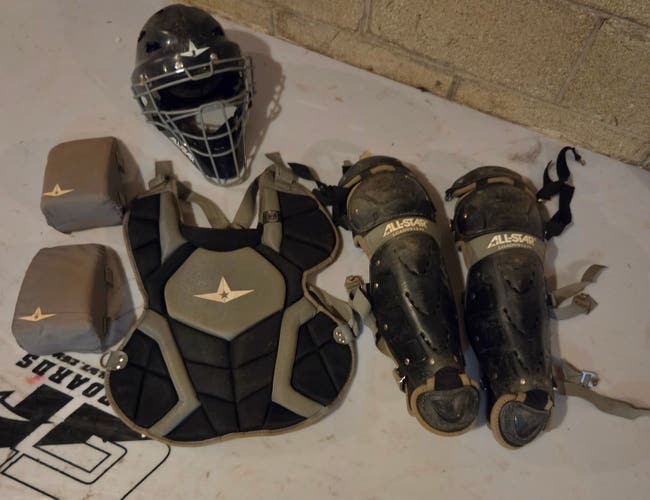 Black/Gray All Star Catcher's Set