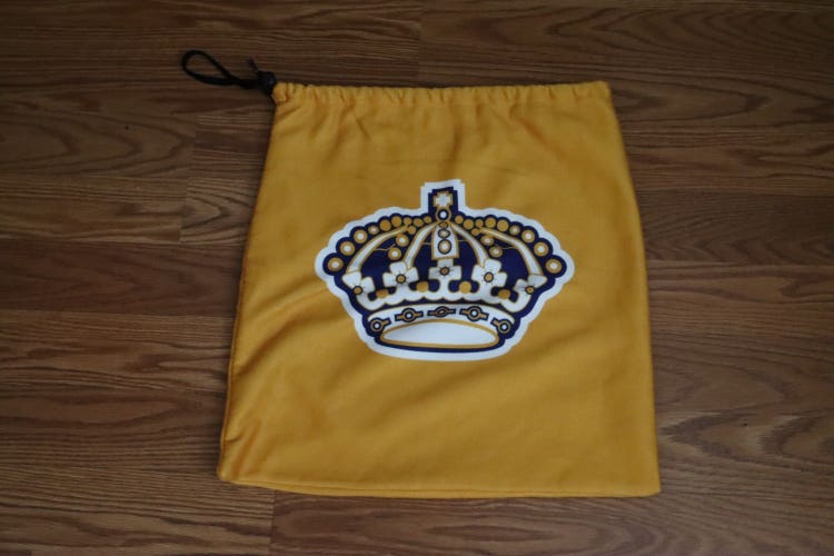 Team-Used Los Angeles Kings Yellow Crown Logo Helmet Bag