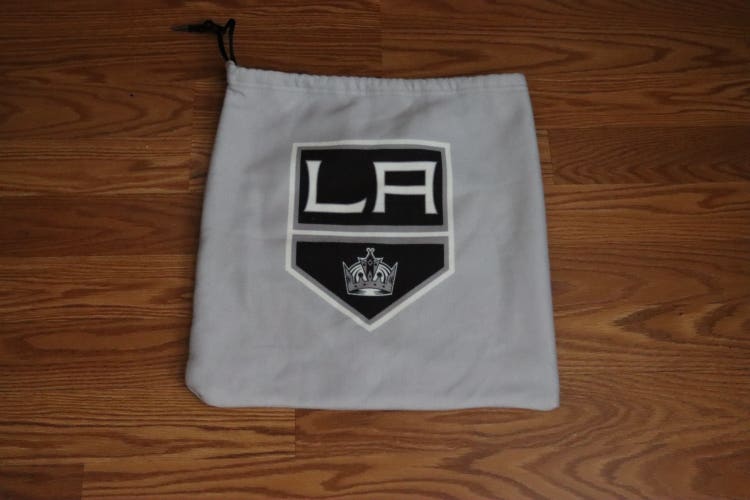 Team-Used Los Angeles Kings Gray Home Plate Logo Helmet Bag