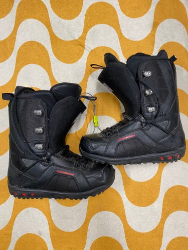 Men's Size M 9.0 (W 10.0) Rome Libertine Snowboard Boots (Used)