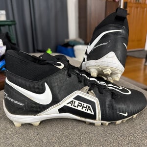 Men's Size M 9.5 (W 10.5) Nike ALPHA Menace Varsity 3 Mid Top Molded Cleats (Used)