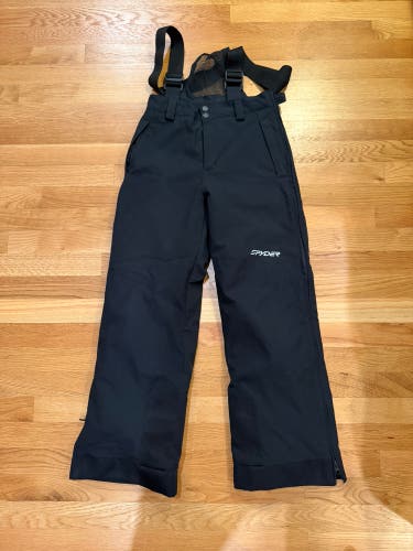Black Unisex Youth Size 14 Spyder Ski Pants (Used)