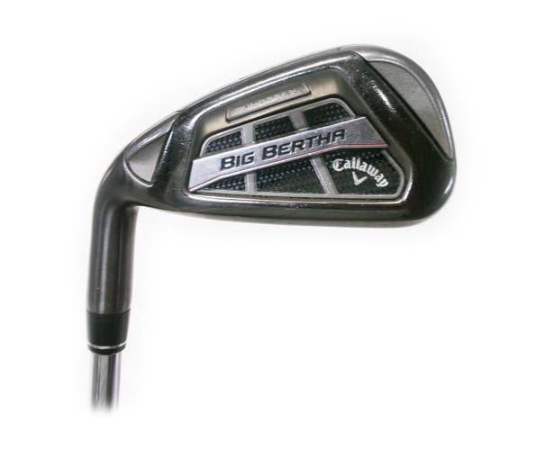 LH Callaway Big Bertha OS 4-PW+AW Iron Set Steel Speedstep 80 Regular Flex