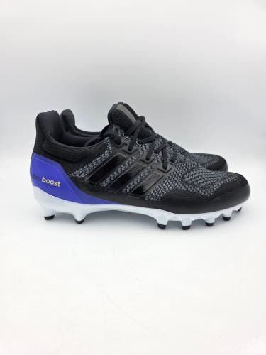 Adidas Ultraboost Football Cleats Black Blue Woven JP7410 Men’s Size 11.5 New