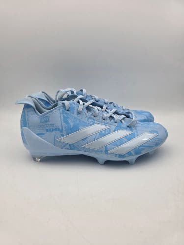 Adidas Adizero Electric II Cleats Currency Neutral Glow Blue Mens Sz 8 JQ3981