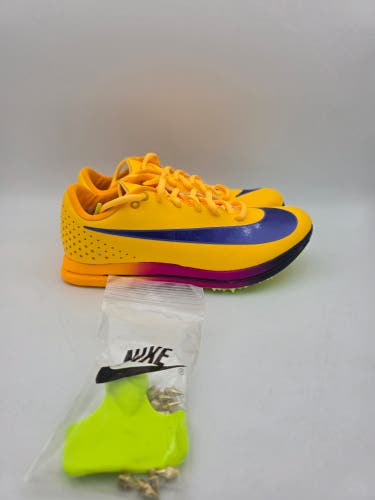 Nike Triple Jump Elite 2 Track & Field Yellow Blue Spikes Mens Size 6 HV6425-800