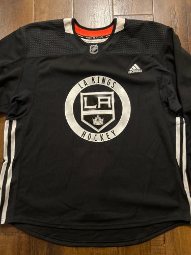 Los Angeles Kings Pro Stock Black Size 58 Men's Adidas Practice Jersey (New)