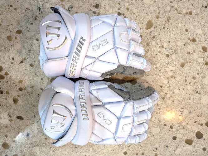 New Warrior EVO QX Lacrosse Gloves Medium