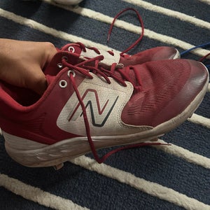 Red Men's Size 13.0 (W 14.0) Adult New Balance 4040v5 Low Top Metal (Used)