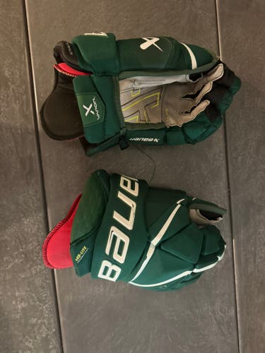 Bauer Green X Gloves 13"