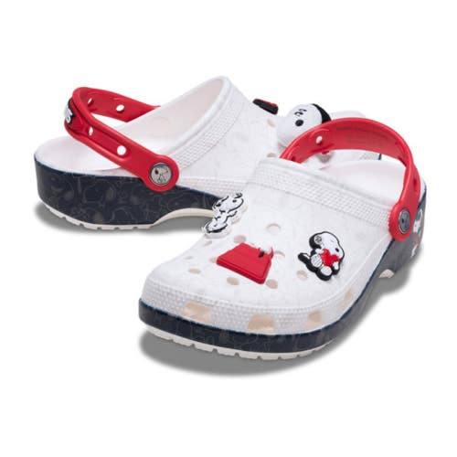 Crocs Peanuts Classic 211124-90H Clogs Men White Perforated Casual Shoes JAX2080