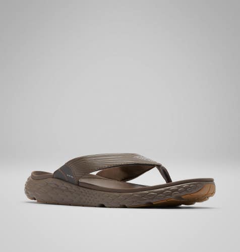 Columbia PFG Castback Sandals Men's 12 Espresso Black Slip On Flip Flop RHS9330