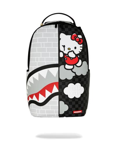 Sprayground Hello Kitty Official Collab-Brick Wall Split Unisex Backpack SPR370