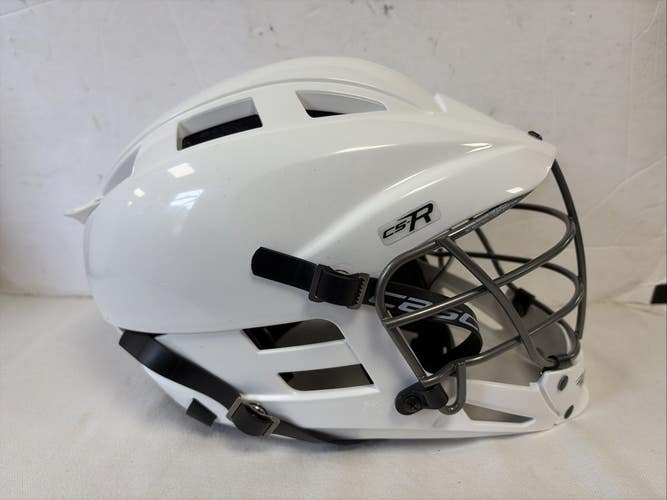 Size Youth Cascade CS-R White Lacrosse Helmet