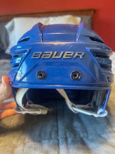 Medium Bauer Re-Akt 155 Helmet Pro Stock, NAHL Maine Nordiques (Used)