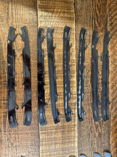 Four (4) Sets of Senior Bladetech Size 9 Black Diamond Goalie Steel (Used)