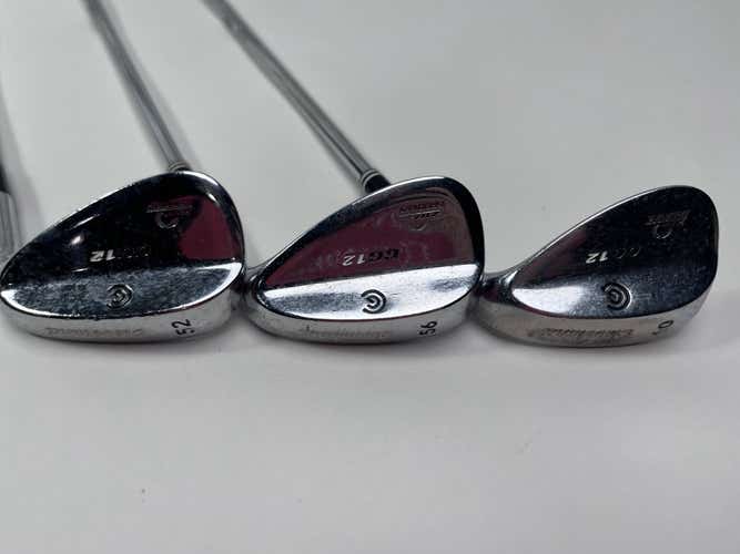 Cleveland CG12 Wedge Set 52* 10 | 56* 14 | 60* 4 Traction Wedge Steel Mens RH