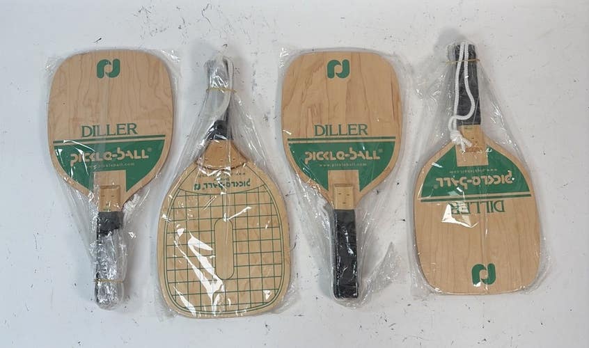Lot of 4 Diller Pickle-Ball Paddles