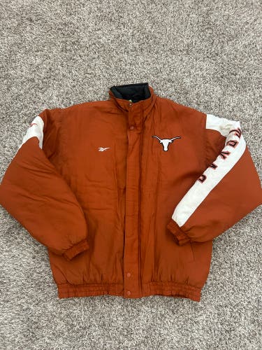 Vintage 1990s Y2K Reebok Texas Longhorns Quilt Jacket Mens Medium  Football NCAA