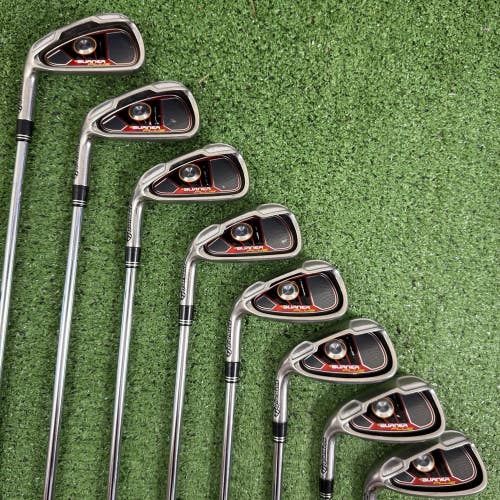 Taylormade Burner Plus Iron Set 4-PW AW 85g Steel Regular Flex Left Handed