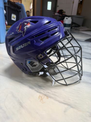 Halifax Thunderbirds Game used Bauer Helmet