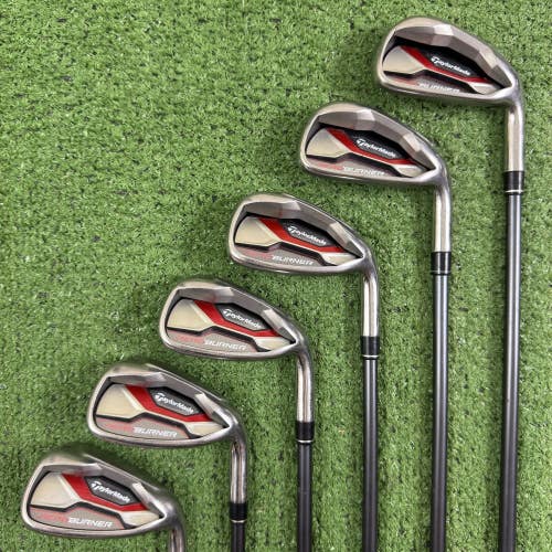 Taylormade Aeroburner HL Iron Set 6-PW AW Reax 60g Regular Flex Graphite