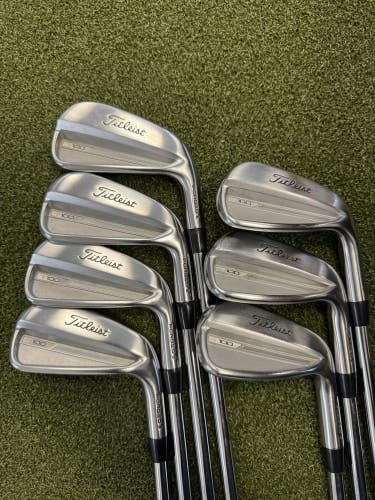 Titleist 2023 T100 Iron Set - 4-PW - AMT Tour White S300 Stiff Flex Steel