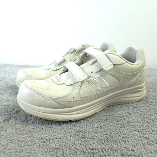 New Balance 577 V1 Womens Size 9.5 Walking Shoes Bone White 2 Strap Closure Low
