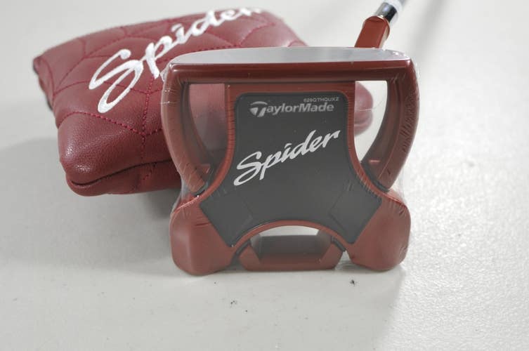 TaylorMade Spider Red Small Slant 2024 35" Putter RH Steel with Cover #225521